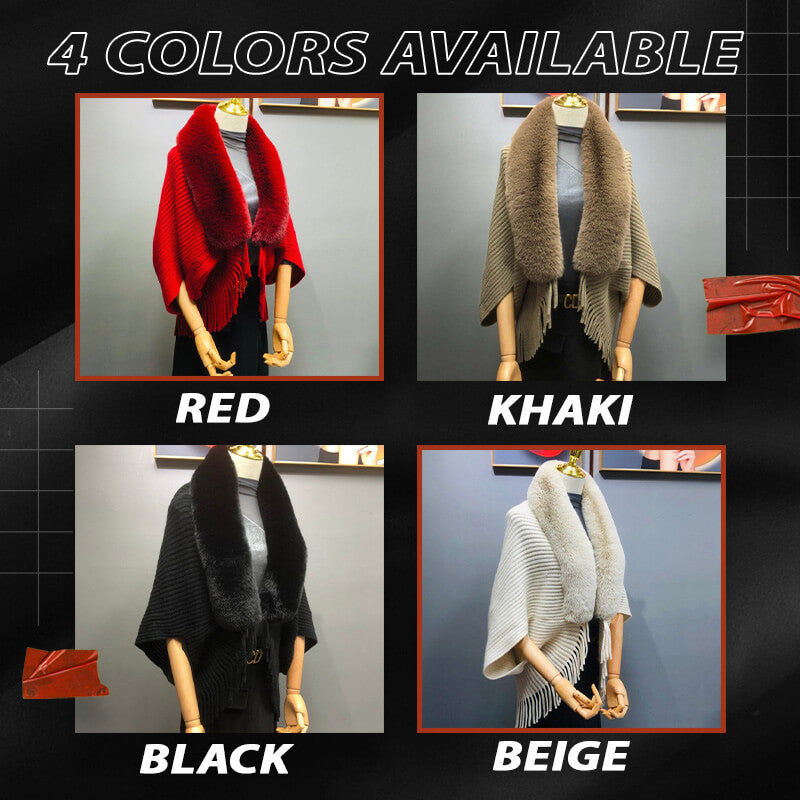 Fashion Fur Collar Shawl Cloak(50% OFF)