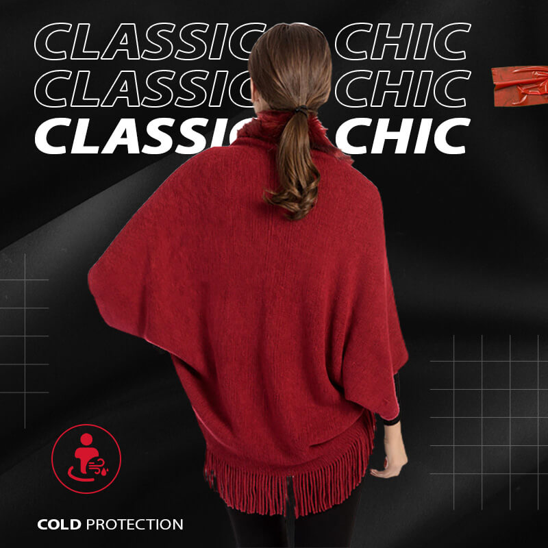 Fashion Fur Collar Shawl Cloak(50% OFF)