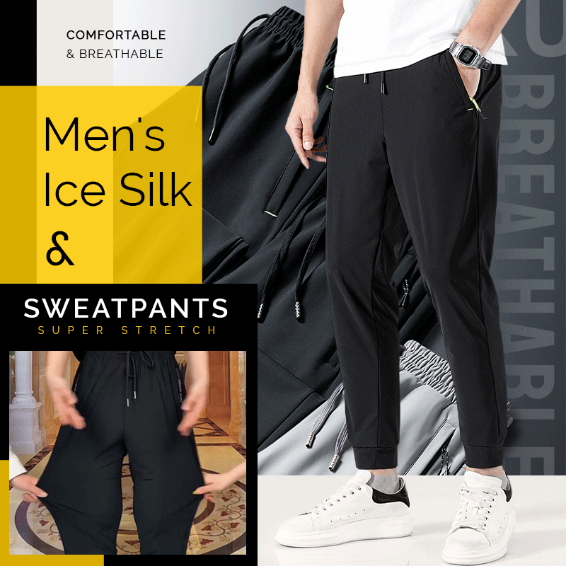Men's Ice Silk Sweatpants