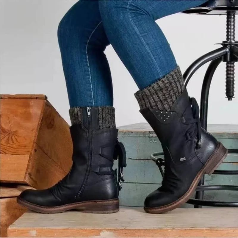 🔥Christmas Pre Sale 40% OFF - PREMIUM Waterproof Mid Calf Zipper Boots