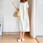 Japanese Style Linen Cotton Dress