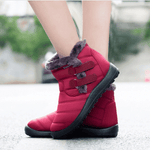 Womens Waterproof Snow Boots Winter Shoes With Warm Plush Fleece Lined Ankle Booties