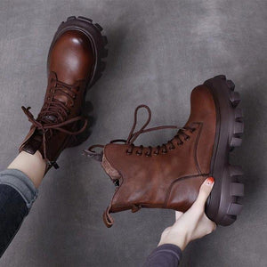 Women’s New Fashion Side-zip Thick Sole Boots