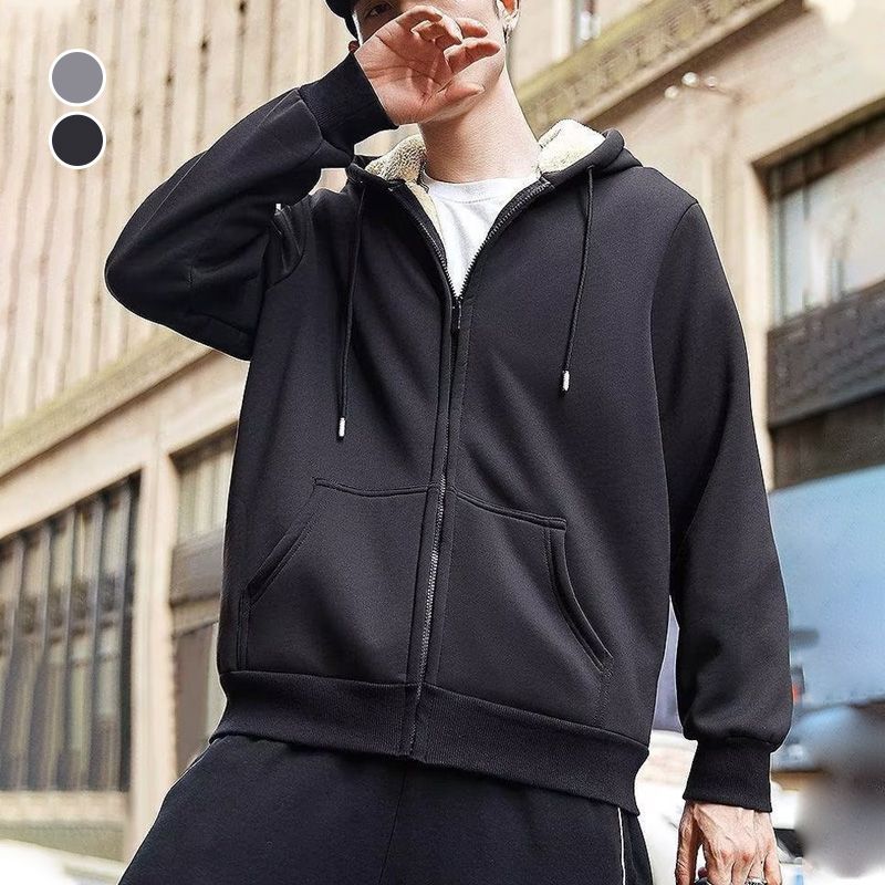 🎊Christmas Pre-sale - 46% Off🎊-Men’s Thickened Faux Cashmere Hoodie Cardigan