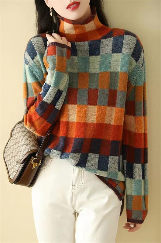 Stylish Women's Sweater with a Unique Pattern