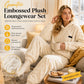 ⏳Autumn Hot Sale 59% OFF!!🔥🍂 Embossed Geometric Plush Set – Timeless Comfort & Effortless Style For Every Occasion