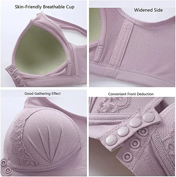 🔥Buy 1 and get 2 free🔥-Front button Breathable skin-friendly cotton bra