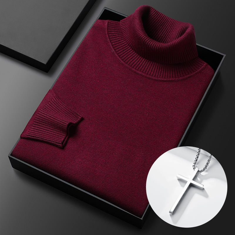 🔥HOT SALE-50% OFF ✨Men's Solid Color Premium Turtleneck Sweater