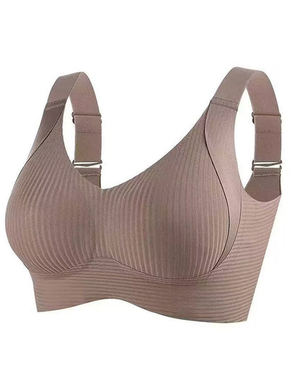 🎁Last Day Buy 1 Get 3 Packs🔥💕Women's Ribbed Push Up Adjustable Wireless Bra