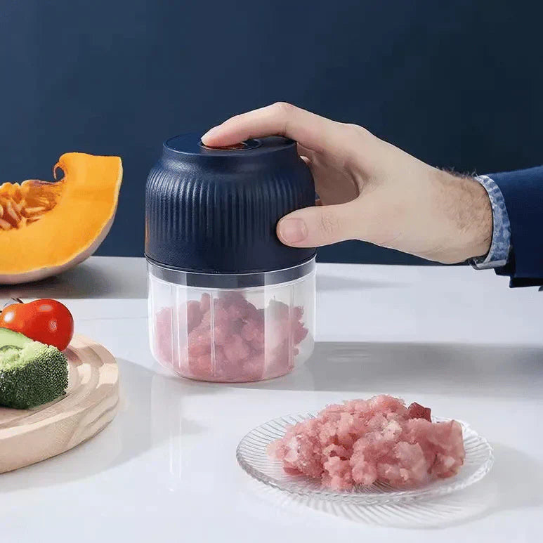 📢📢50% OFF !!!⏰Cordless Mini Electric Garlic Chopper – Powerful & Efficient, Easy Clean & Perfect for Kitchen 🔪