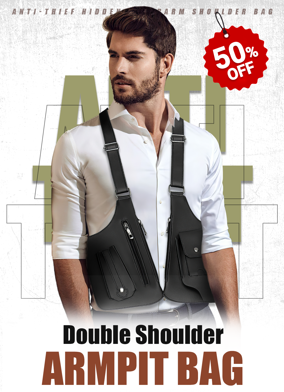 🎒 Anti-Theft Tactical Backpack - Multi-Pocket & Durable, Perfect for Outdoor and Travel Use ✨