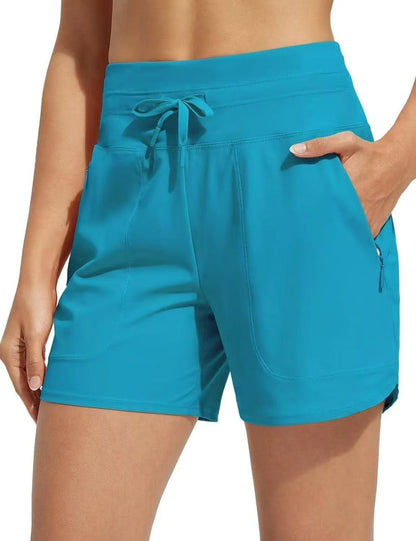 🌞🏊Summer Essentials 50% OFF🧊Women's High-Waisted Quick-Dry Swim Shorts