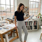 ⏳2026 Hot Sale 50% OFF🌞Women’s Fitted High-Waisted Zip-Pocket Trousers - 👖Lightweight, Breathable, Soft 26"/27" Ankle Pants with Zipper Pockets