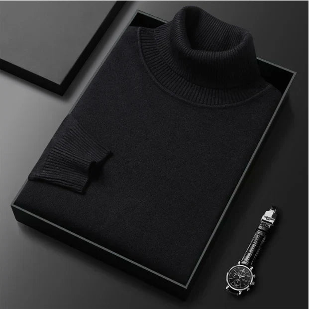 🔥HOT SALE-50% OFF ✨Men's Solid Color Premium Turtleneck Sweater