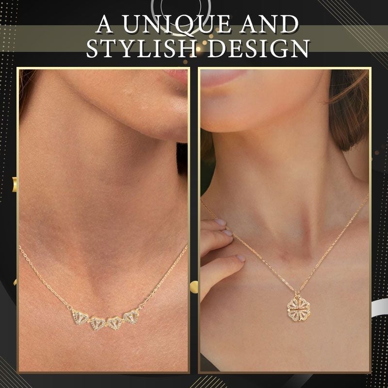 💙 Last Day Promotion 50% Off💙Four Leaf Heart Shape Necklace