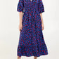 Leopard Shirred Waist Dress