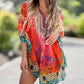 Women's Loose V-Neck Asymmetrical Dress