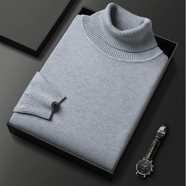 🔥HOT SALE-50% OFF ✨Men's Solid Color Premium Turtleneck Sweater