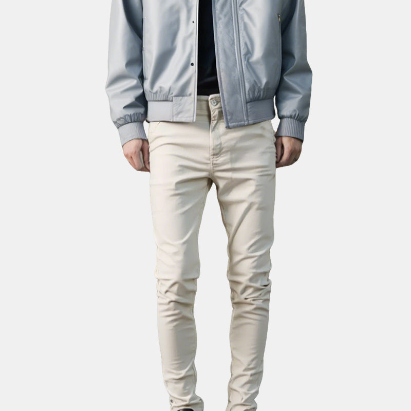 🖤 LAST DAY: 50% OFF! 🖤 Men’s Casual Slim-Fit Solid Color Pants+Belt ❄️