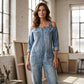 ⏳LIMITED-TIME 50% OFF!🔥 Loose Fit Wide-Leg Overall Jumpsuit with Pockets – Effortless Comfort & Style ✨