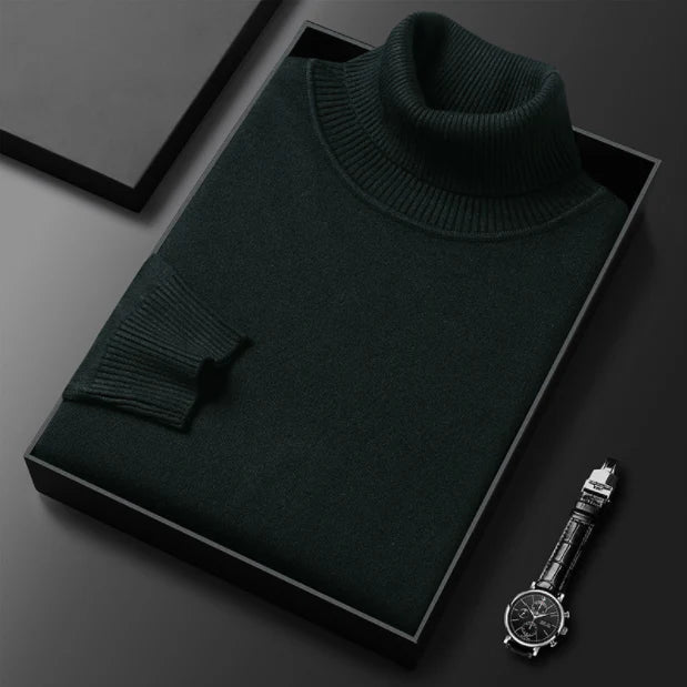 🔥HOT SALE-50% OFF ✨Men's Solid Color Premium Turtleneck Sweater