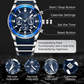 ⌚50% OFF NOW! ✨ Men's Waterproof Multifunctional Quartz Watch – Chronograph Design, Luminous Hands & Stainless Steel 🌊