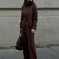 🎁2026 New Arrivals 50% OFF💥High-Neck Side-Zip Sweatshirt & Pants Set 👚👖
