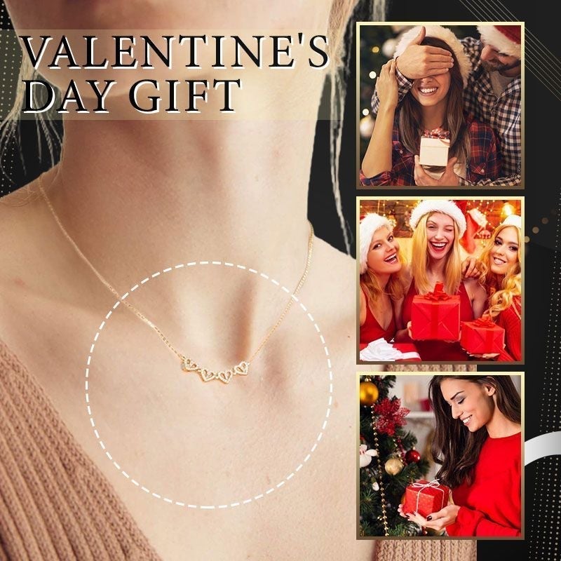 💙 Last Day Promotion 50% Off💙Four Leaf Heart Shape Necklace
