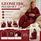 ⏳Autumn Hot Sale 59% OFF!!🔥🍂 Embossed Geometric Plush Set – Timeless Comfort & Effortless Style For Every Occasion