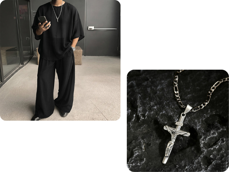 🎁2026 New Arrivals 50% OFF💥Men's T-Shirt & Wide-Leg Pants 2-Piece Set