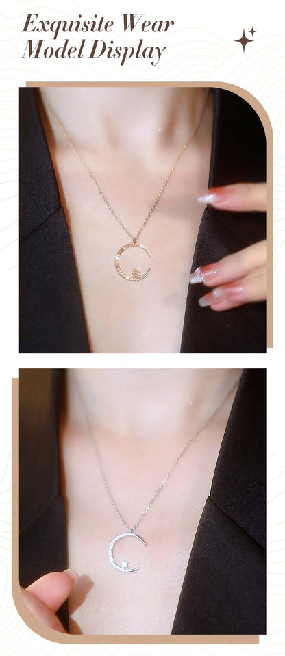 🔥Gift For Women💕Bright Night: Moon Star Necklace🌙✨
