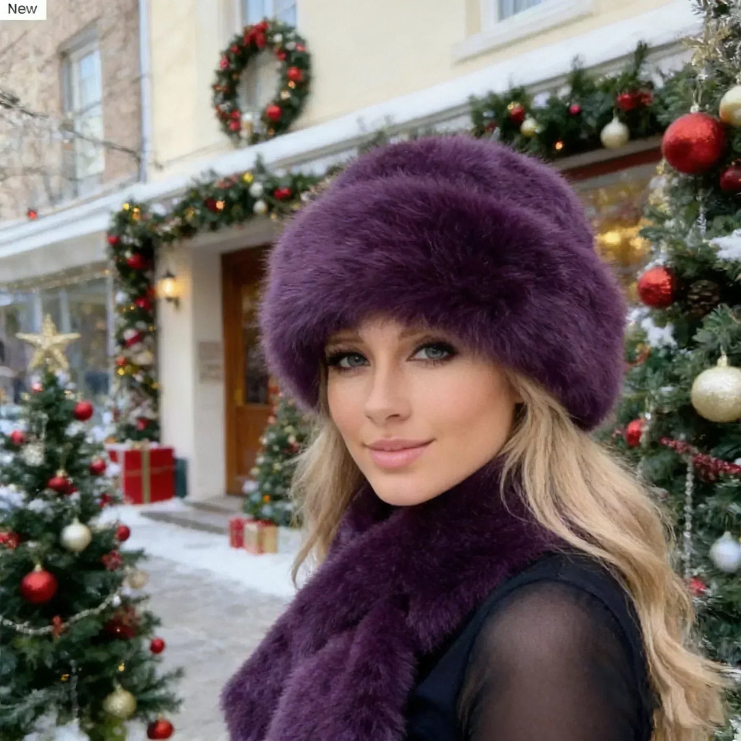 🧣 50% OFF NOW! 🎁 Fluffy Fur Bucket Hat + Scarf Set – Ultra Warm, Stylish & Limited Stock (Only 29 Left) ❄️