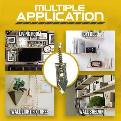 💥Drywall Anchors and Screws Kit – Heavy Duty Self Drilling Wall🧰