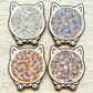 🎁 Christmas Sale 49% off 🎅 135-piece wooden puzzle in the shape of a cat in Morandi colors🐱