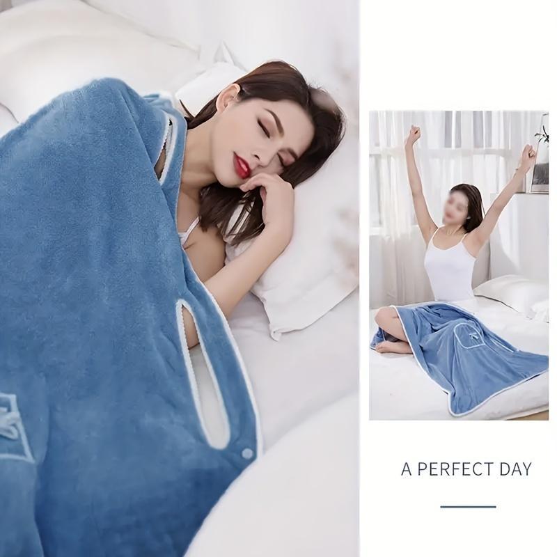 🔥A Perfect Gift For Women🔥Women's Solid Color Coral Fleece Bathrobe