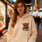 🎅 HOLIDAY HAUL SALE🦬Cute Highland Cow Cozy Fleece-Lined Hooded Sweatshirt🎁