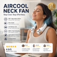 🌀💥 360° Rotating Neck Fan – Ultra Quiet, 3 Speeds, Hands-Free, Long Battery ✨