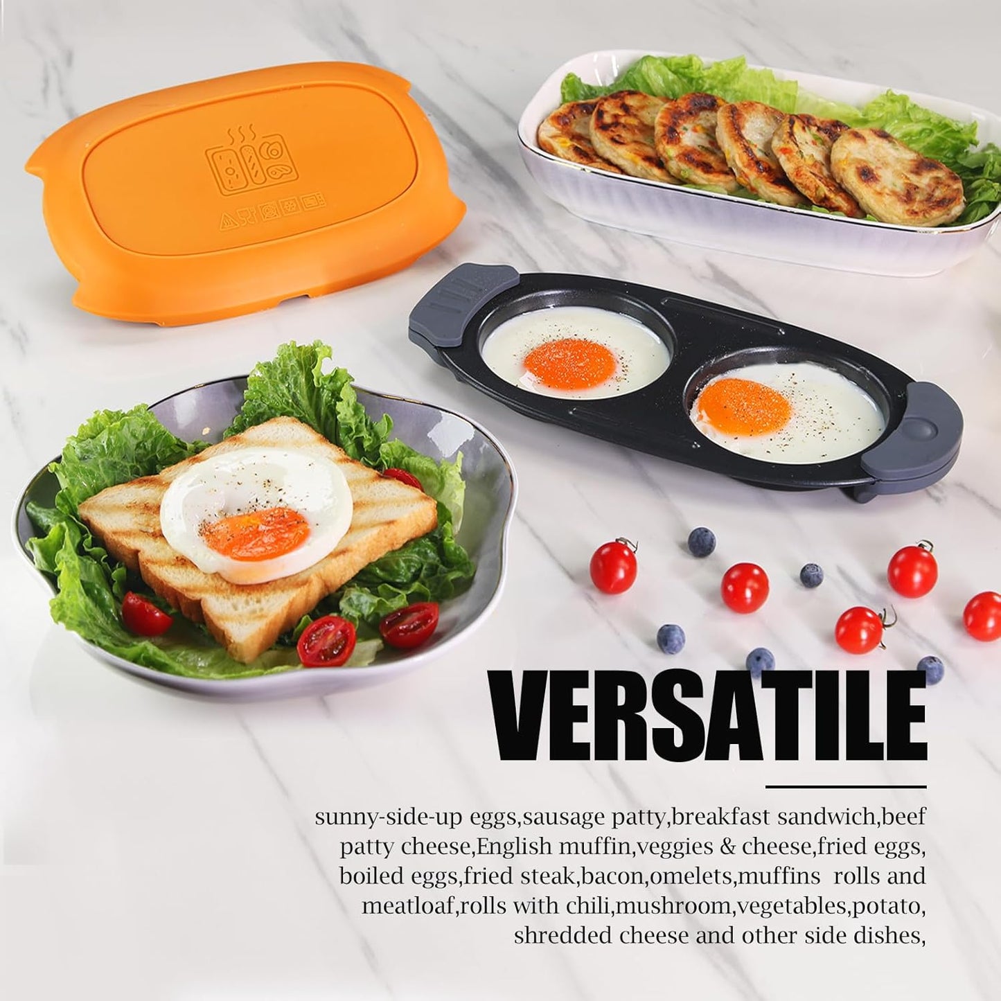 ✨️Quick-Heat Microwave Egg Cooker|Poacher|fryer-Multi-Use microwave egg maker for Breakfast Sandwiches