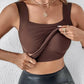 📢50%  OFF!⏰Women’s U-Neck Thermal Tank with Built-In Bra – Warm, Supportive & Braless Comfort ❄️❤️