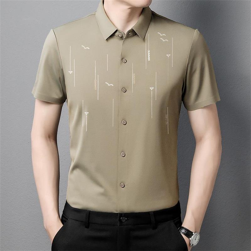 ⏳2025 Summer Pre-Sale🔥 Anti-wrinkle Ice Silk Shirt-Save 50%🔥