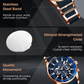⌚50% OFF NOW! ✨ Men's Waterproof Multifunctional Quartz Watch – Chronograph Design, Luminous Hands & Stainless Steel 🌊