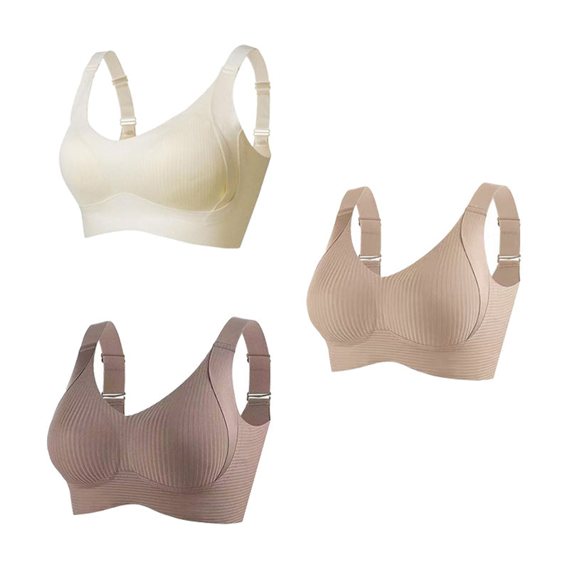 🎁Last Day Buy 1 Get 3 Packs🔥💕Women's Ribbed Push Up Adjustable Wireless Bra