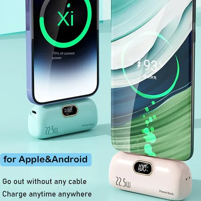 🔋💥 Mini Portable Power Bank Charger 5000mAh Fast Charging and Compact for Your Phone Anywhere ✨📱