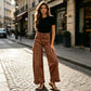 ✨ Standout Denim Style | Women's Ruffle-Hem Relaxed-Fit Jeans