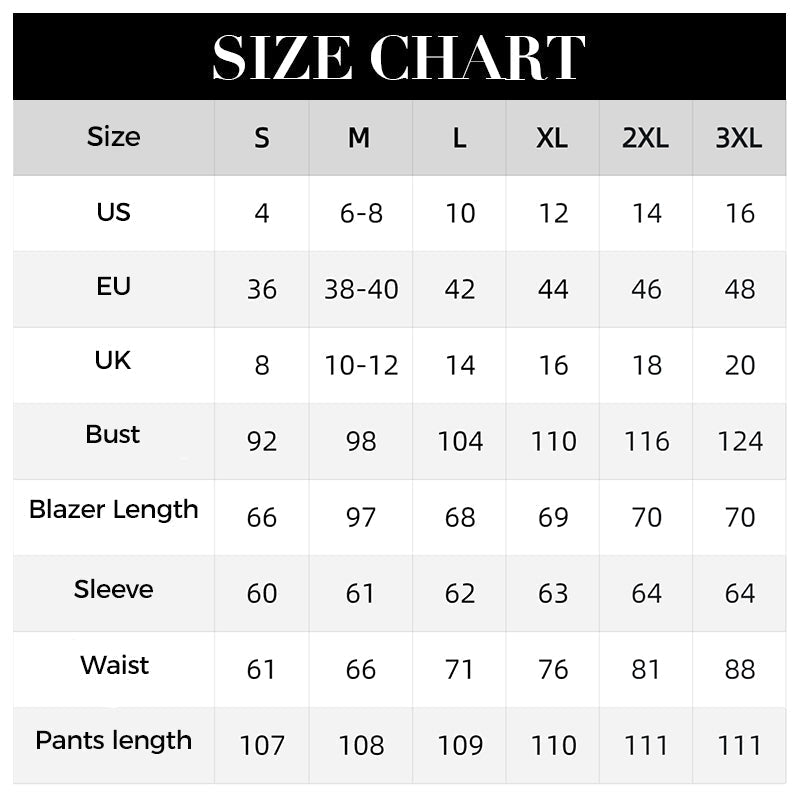 Women's Casual Suit Jacket Pants 2-Piece Set