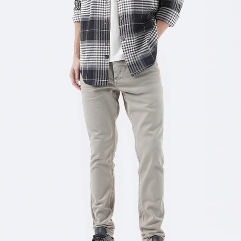 🖤 LAST DAY: 50% OFF! 🖤 Men’s Casual Slim-Fit Solid Color Pants+Belt ❄️