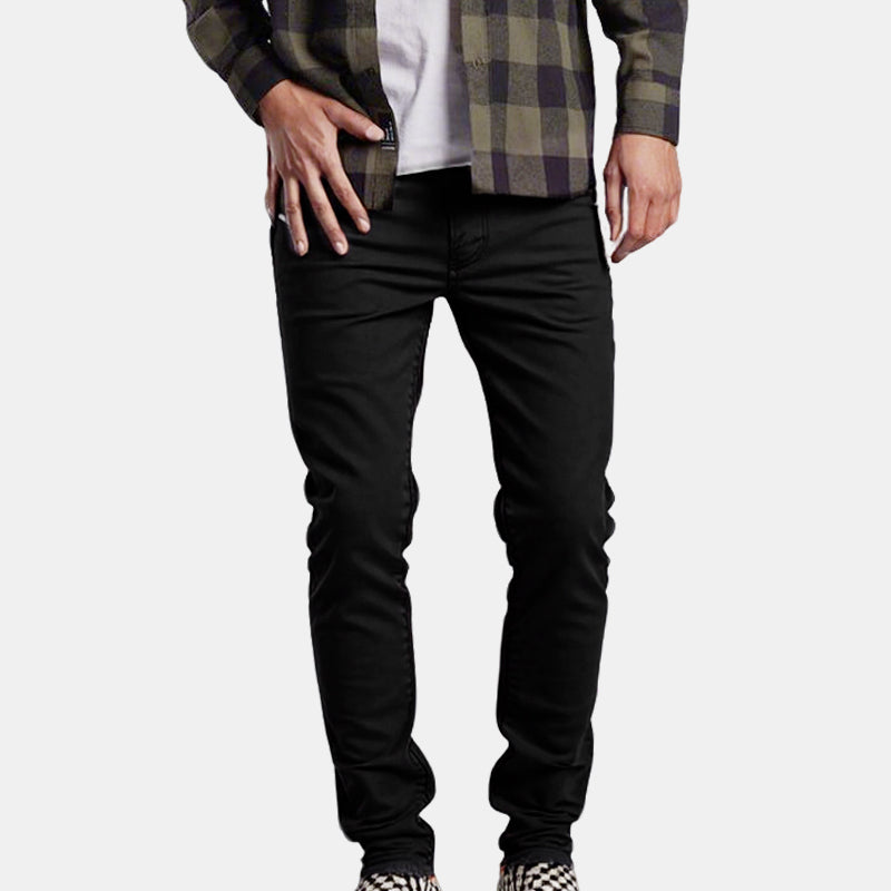 🖤 LAST DAY: 50% OFF! 🖤 Men’s Casual Slim-Fit Solid Color Pants+Belt ❄️