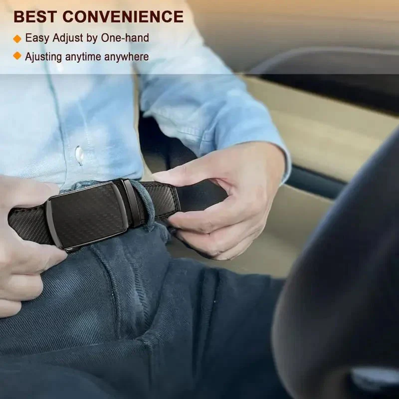 ✨️Best for Father's Day🎁 Leather Ratchet Belt With Adjustable Buckle💼