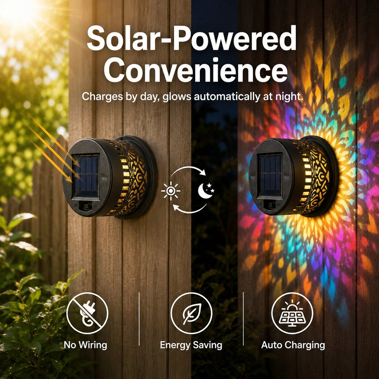 📢Last Day 50% Off🪐Solar-Powered Mandala Projector Light🌌✨