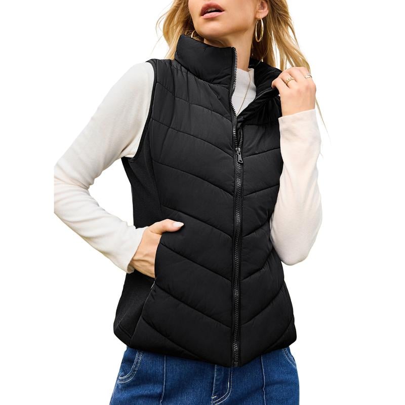 💖HOT SALE 50% OFF✨️Womens Sleeveless Zip Up Puffer Vest💗-Cozy Without Bulk